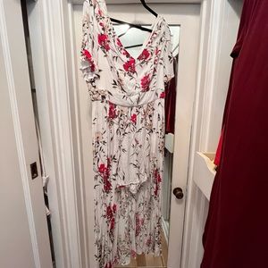 Torrid Romper Dress White Floral - 16